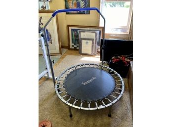 Exercise Trampoline With Balancing Handle