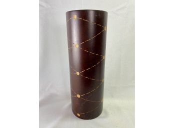 Inlaid Wooden Vase