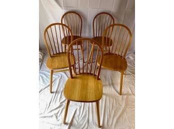 Set Of Oak Dining Chairs - 6