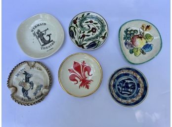 Hand Painted Souvenier Plates Ashtrays