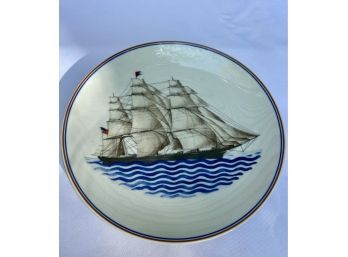 Mottahedeh National Maritime Museum Commemorative US Ship Plates - Set Of 2