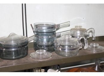 Pyrex Glass Coffee Pot And Boiler Lot