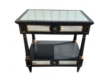 Lillian August Mirrored Top Side Console/Side Table  (LOC: FFD 2)