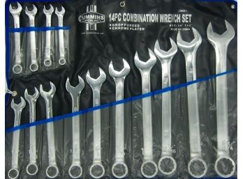 Brand New Cummins 14PC Standard Combination Wrench Set  3/8'- 1 1/4' 5522