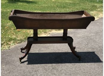 Unusual 1930s - 1940s Vintage Mahogany Duncan Phyfe Style Planter / Plant Holder - Many Other Uses ?