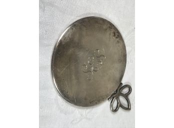 Vintage TIFFANY & Co. Sterling Silver Pocket / Hand Mirror - 4' Round - Engraved SES - GREAT PIECE !