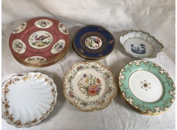 Amazing Lot Of Eighteen (18) Quality Mostly English Plates & Porcelain Plates - Royal Doulton & Others