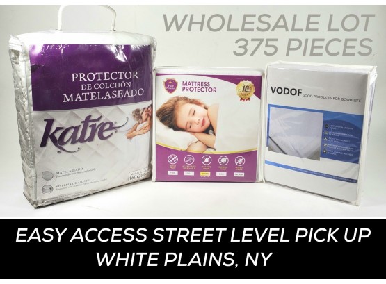 $3750. WHOLESALE LIQUIDATION 375 MATTRESS PADS/COVERS ~ WINNER TAKES ALL ~ ASSORTED SIZES ~ TWIN FULL QUEEN