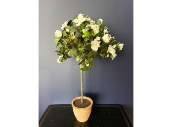 Faux White Flower Plant