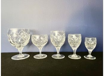 24 Piece Willy's Crystal Glassware