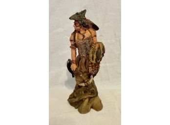 'Old West' Warrior Native American Resin Figurine