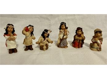 Miniature Young Native American Girl Collection