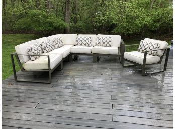 Incredible CASTELLE Large Scale Patio Set - Client Paid $13,700 For Sectional Set & Chair WOW ! AMAZING !