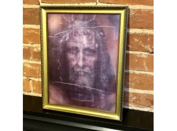 Holographic Print Of Shroud Of Turin / Face Of Christ