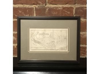 Vintage American Coastal Pilot Map Of Newburyport Harbour, Mass. Published By Edmund & George W. Blunt 1833