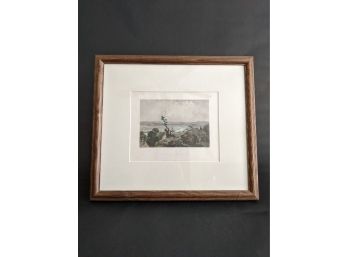 'Valley Of The Connecticut (from Mount Holyoke)' Framed Print