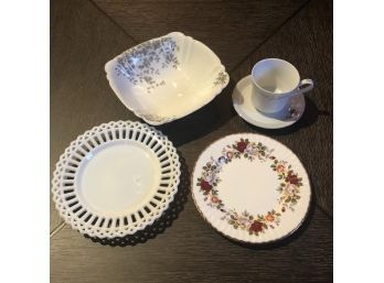 Beautiful Assortment Of Fine China And Dish Ware (lot Of 7 Unique Pieces)