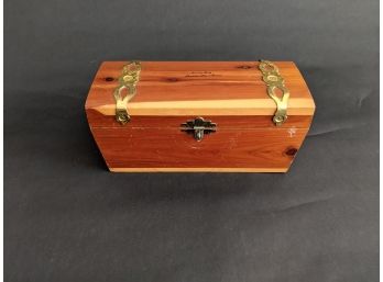 Vintage Cedar Keepsake Box - Lincolnville, Maine