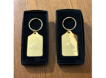 Pair Of 1998 Commemorative Keychains Celebrating The 125th Anniversary Of St Joseph Church (1873-1998)