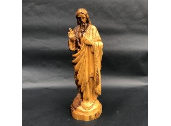 Vintage Jesus Christ Wooden Statue
