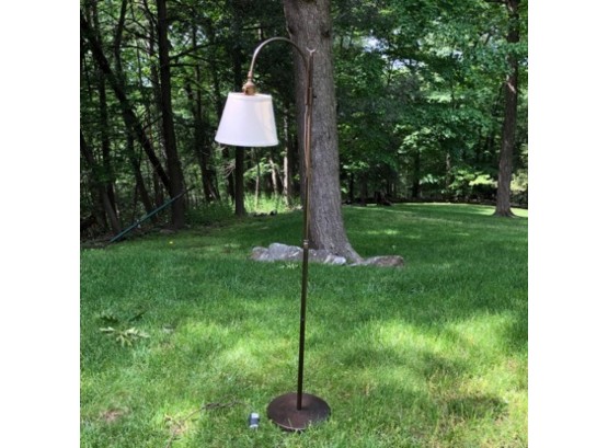 Adjustable Swing Arm Standing Metal Lamp 57' H