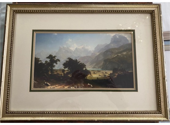 Lovely Framed Print Of Mountain Landscape 'B'