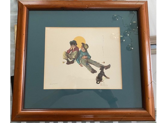 Limited Edition Norman Rockwell Print - 863/2000 - 'B'