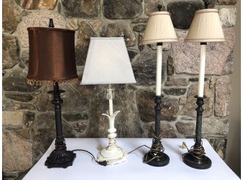 Set Of 4 Table Lamps - 2 Matching