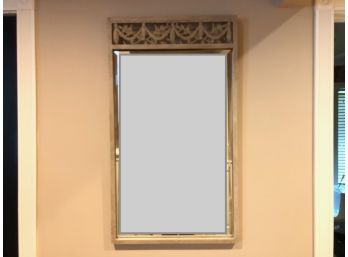 Classical Metal Framed Mirror With A Stone Like Finish