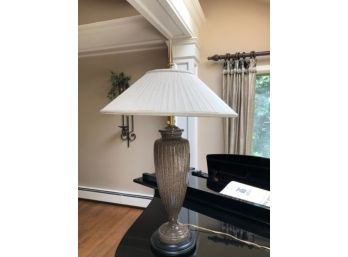 Elegant Urn Form Lamp, Faux Stone Finish - Modernized Neoclassic
