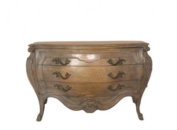 French Provincial Painted Bombe Chest