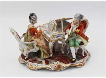 German Capodimonte Style Porcelain Figural