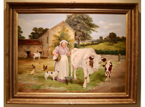 Oil On Canvas By H. Rushton 1902