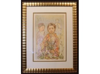 Edna Hibel Lithograph - Signed & Numbered