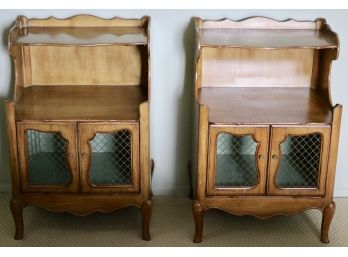 Pair French Provincial-style Nightstands