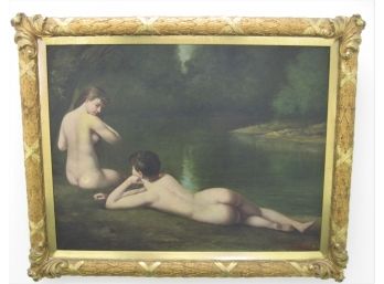 Antique 1898 Signed Van Ness Oil On Canvas