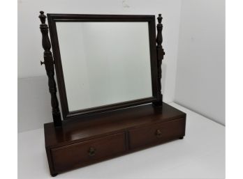 Very Clean Large Antique Mahogany Tilt Top  Dresser Shaving Mirror