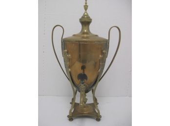 Antique Victorian Brass Hot Water Urn Samovar