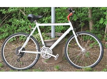 Vintage White Cannondale Aluminum Bicycle - Made In The U.S.A.