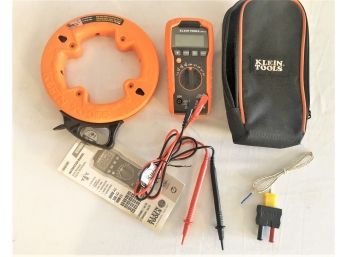 Klein Tools Lot Multimeter And Electrical Snake