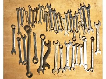 Huge Mixed Standard And Metric Wrench Lot