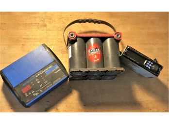 Ship & Shore Auto Battery Charger, Optima Battery And Alpine Car Radio