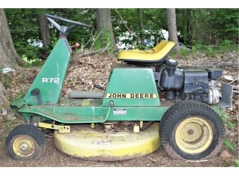 Vintage John Deere R72 Riding Lawn Mower Briggs And Stratton 8hp Engine