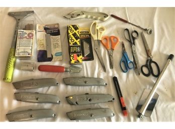 Scissors, Stanley Box Cutters, Blades And More