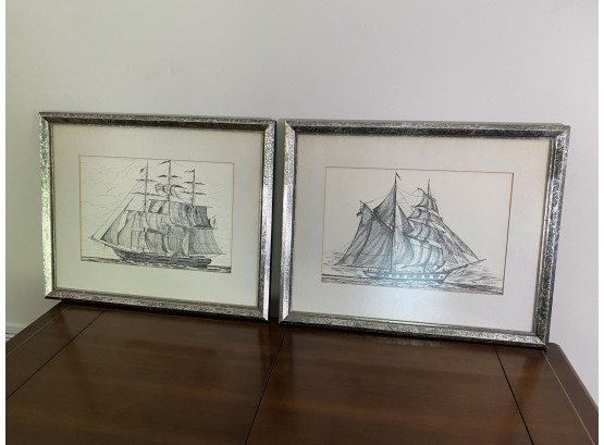 Pair Of Nautical Prints