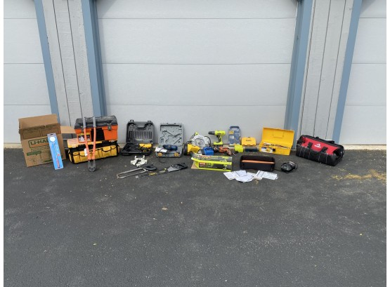 Group Of Hand Tools, Tool Boxes And Hardware, Untested