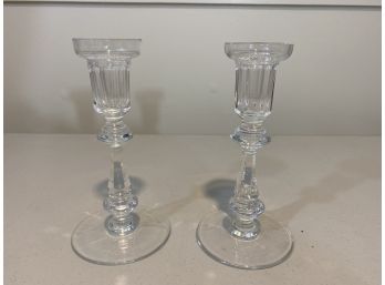 Pair Of Waterford Crystal Candlesticks