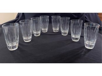 8 Piece Block Crystal Water Glasses