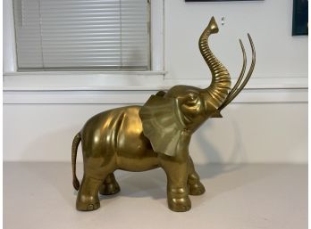 Vintage Brass Elephant Made In Korea
