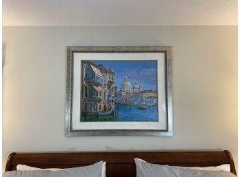 Serigraph  Titled 'Hotel Venezia' By Howard Behrens W/ Certificate Of Authenticity , Numbered 334/350